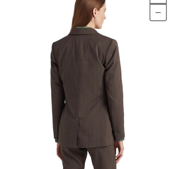 Lauren Brown Herringbone Blazer - Picture 2 of 3
